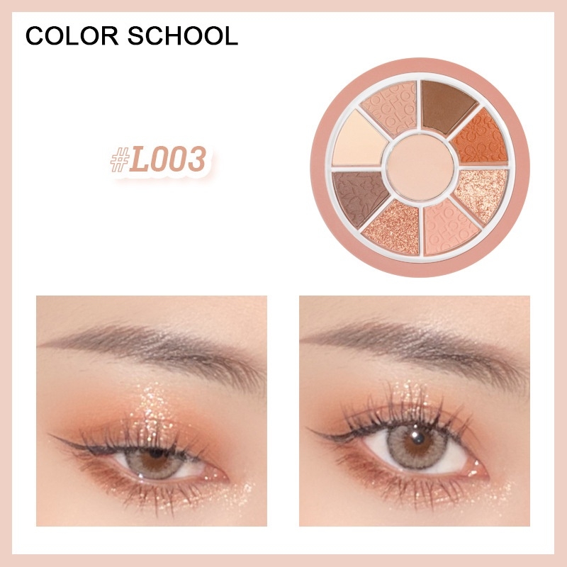 Bảng Phấn Mắt Color School Vitality Pocket Eyeshadow Palette 9 Màu 12.4g