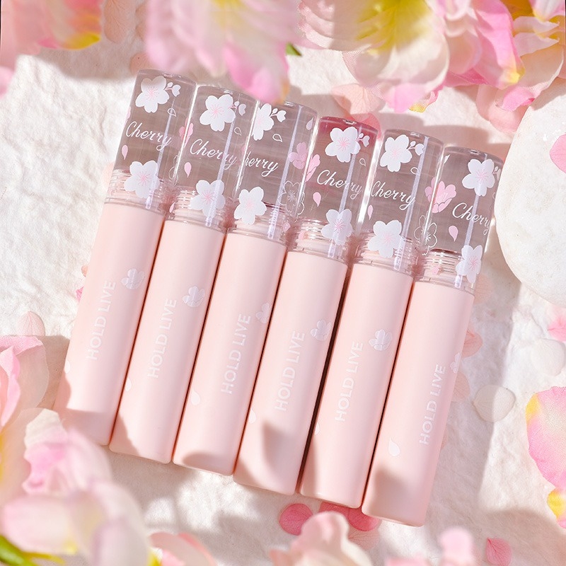 Son Kem Lì Hold Live Hoa Anh Đào Flowers Sakura Velvet Matte Lip Glaze