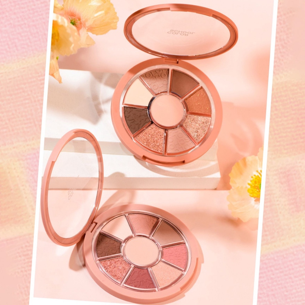 Bảng Phấn Mắt Color School Vitality Pocket Eyeshadow Palette 9 Màu 12.4g