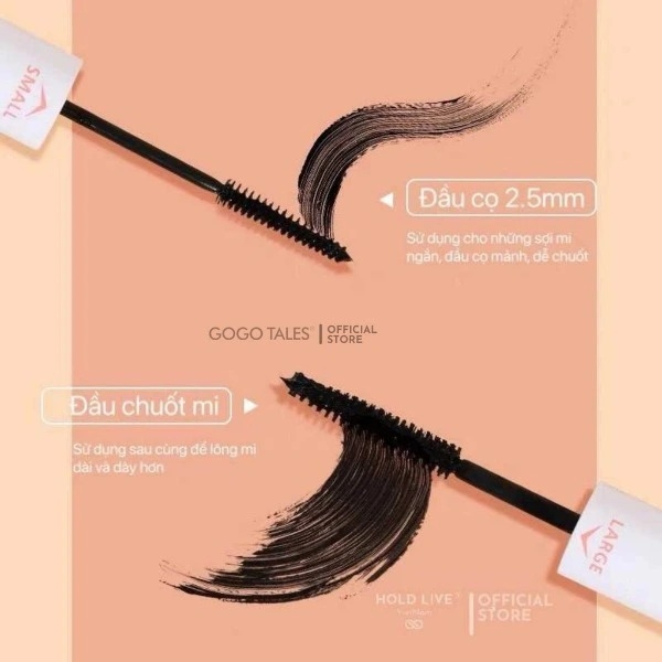 Chuốt Mi 2 Đầu Hold Live Mascara Magic Double Head 4.5g