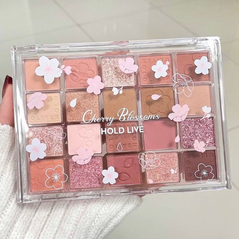 Phấn mắt Hold live evening sakura dance eyeshadow palette 20 ô 34g