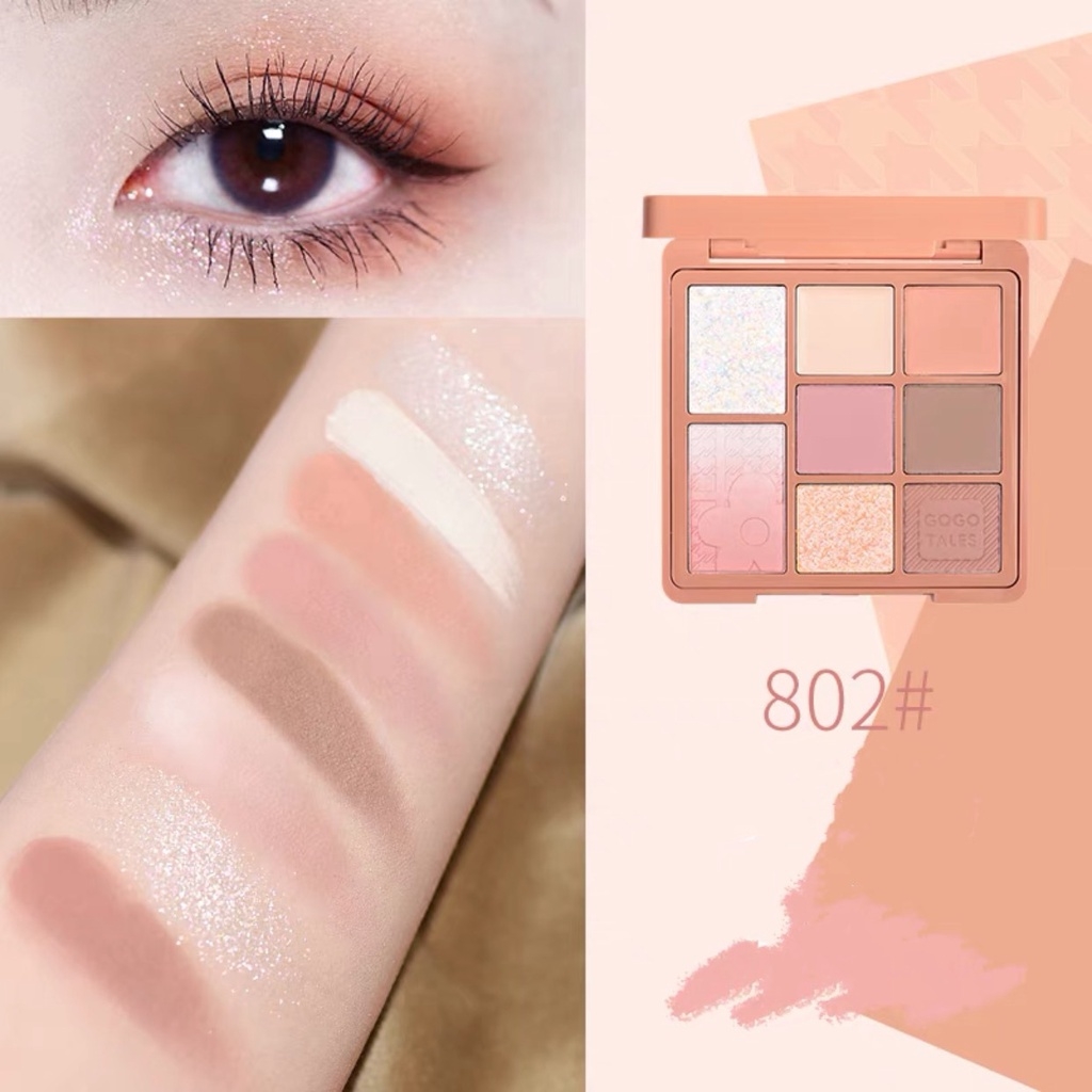 Bảng Phấn Mắt 8 Ô Gogo Tales Retro Mist Eyeshadow Palette 11.5g