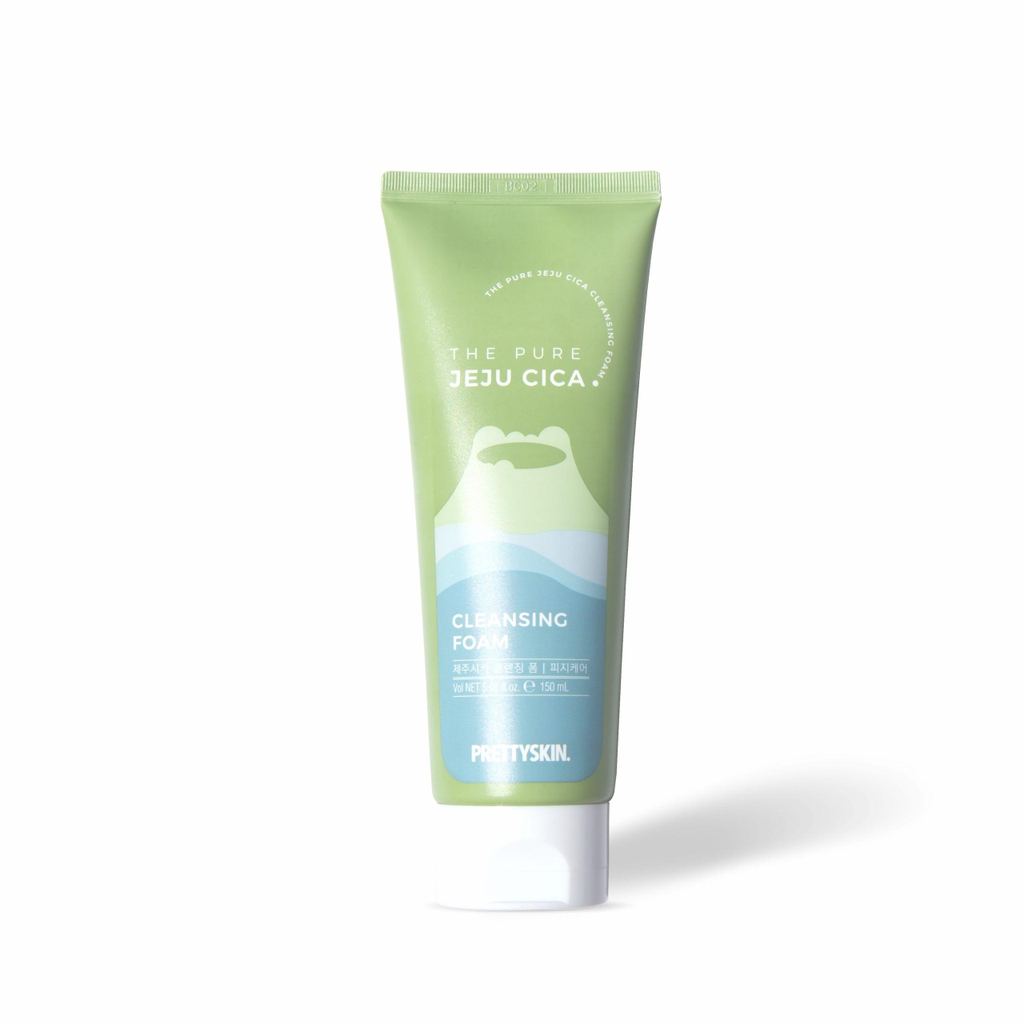 Sữa Rửa Mặt Rau Má Prettyskin The Pure Jeju Cica Cleansing Foam 150ml
