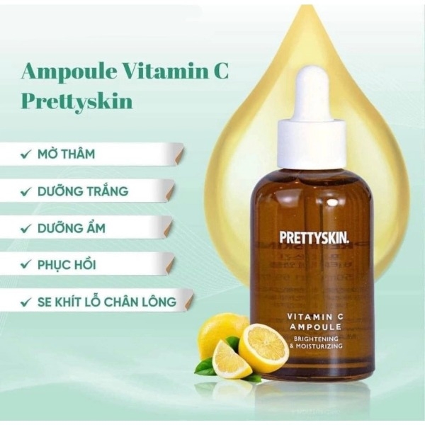Tinh Chất Prettyskin Dưỡng Trắng Vitamin C Ampoule 50ml