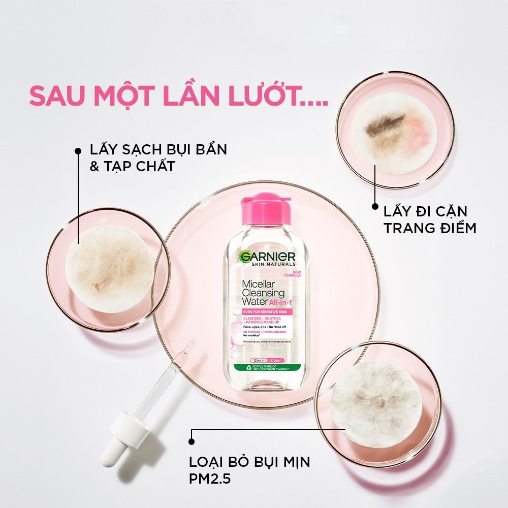 Nước Tẩy Trang Garnier Micellar Cleansing Water For Sensitive Skin Dành Cho Da Nhạy Cảm 400ml