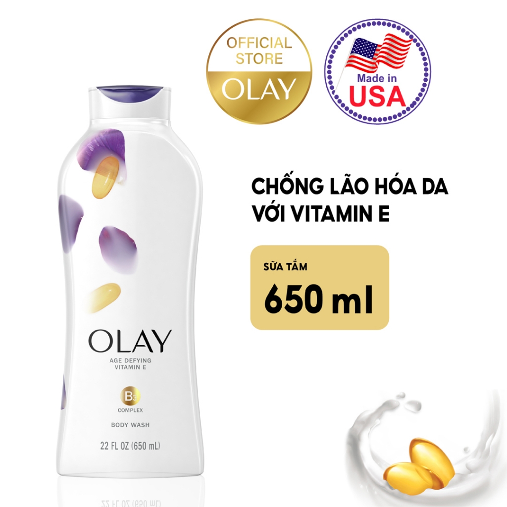 Sữa tắm Olay dưỡng da nhiều mùi hương 650ml
