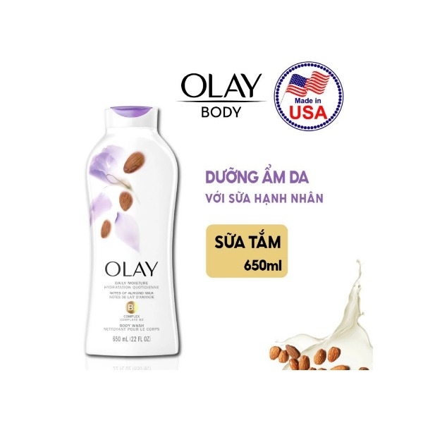 Sữa tắm Olay dưỡng da nhiều mùi hương 650ml