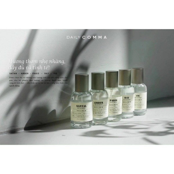 Nước hoa Santal Eau De Parfum DailyComma 30ml (Nhiều mùi hương)