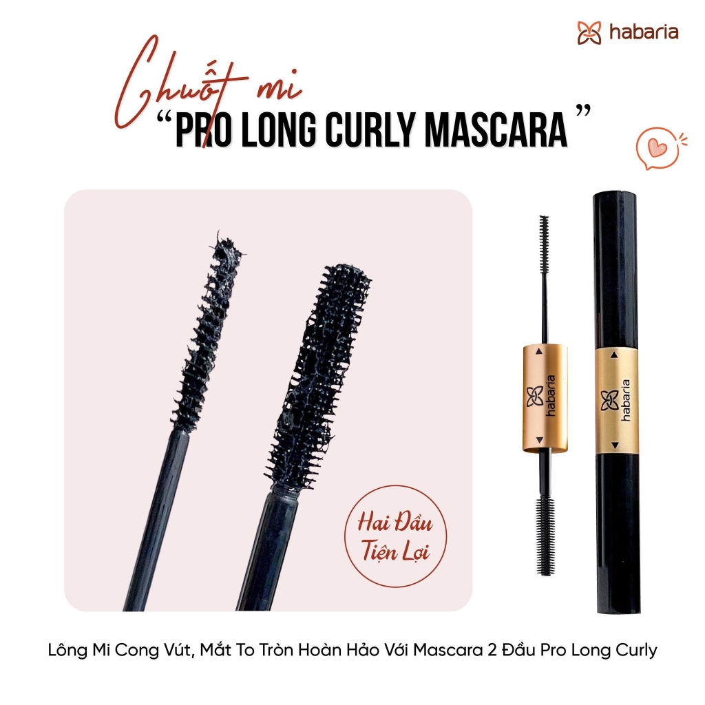 Mascara Chuốt Mi Habaria Pro Long Curly 10ml - ĐEN