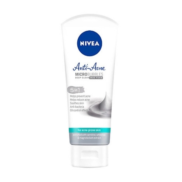 Sữa Rửa Mặt NIVEA  Dưỡng Trắng, Ngừa Mụn, Cấp Ẩm 100g