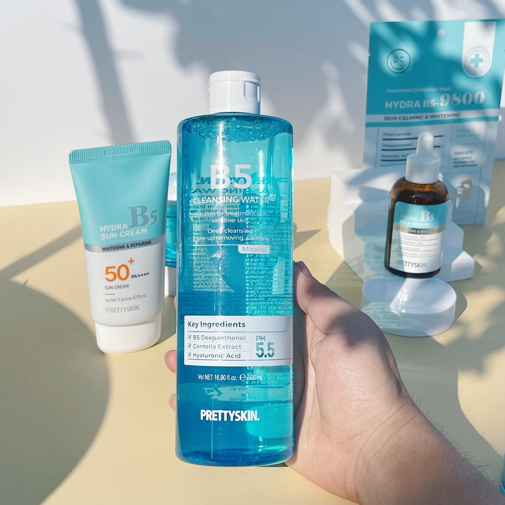Nước Tẩy Trang B5 Pretty skin Cho Da Nhạy Cảm Da Treatment Tẩy Sạch Dịu Nhẹ 500ml