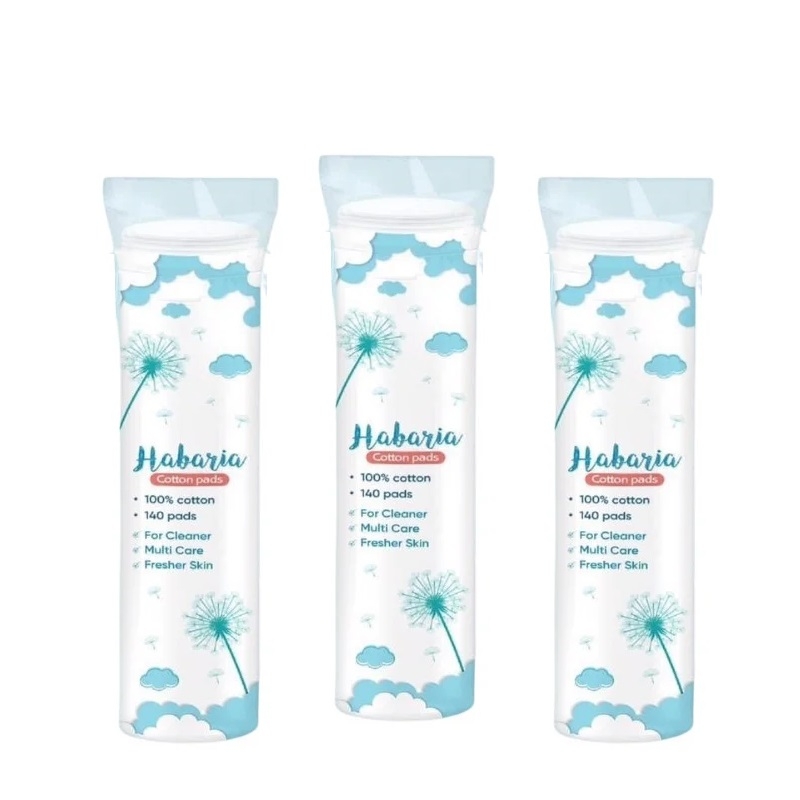 Combo 3 Bông tẩy trang Habaria Cotton Pads Túi Tròn