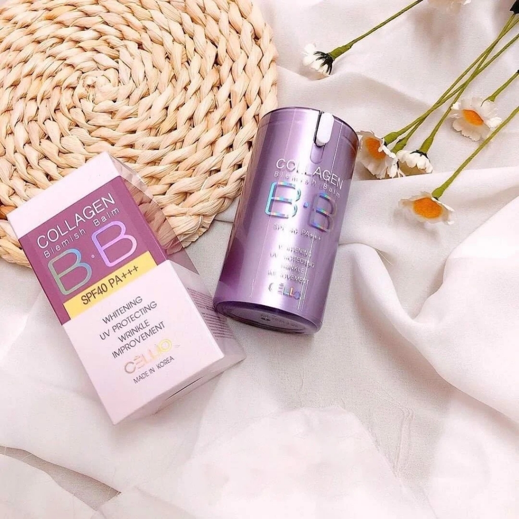 Kem nền BB Collagen Cellio Hàn Quốc  SPF 40 PA++ 40ml