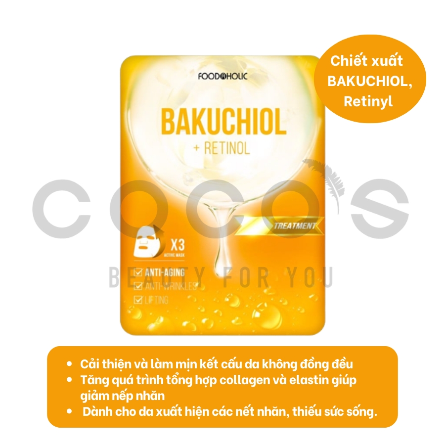 Măt nạ Foodahlic Essential Mask, Mặt Nạ Dưỡng Da, Cấp Ẩm 23g