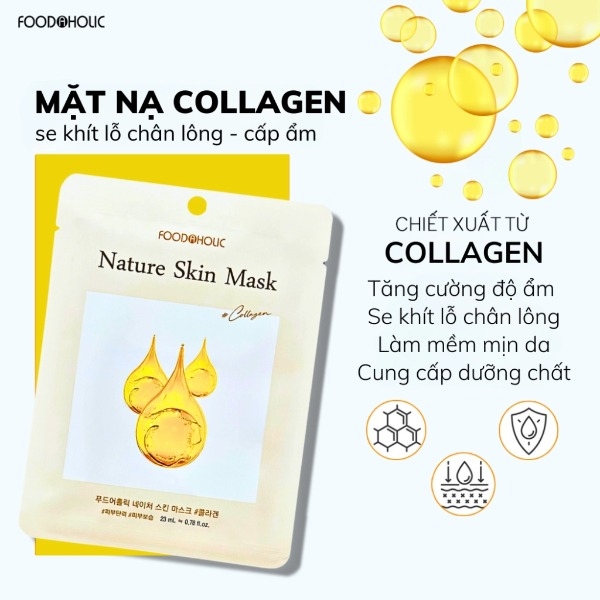Combo 10 Mặt Nạ Giấy Chăm Sóc Da Toàn Diện Foodaholic Essential Mask (23g x 10)