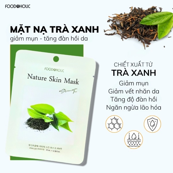 Combo 10 Mặt Nạ Giấy Chăm Sóc Da Toàn Diện Foodaholic Essential Mask (23g x 10)