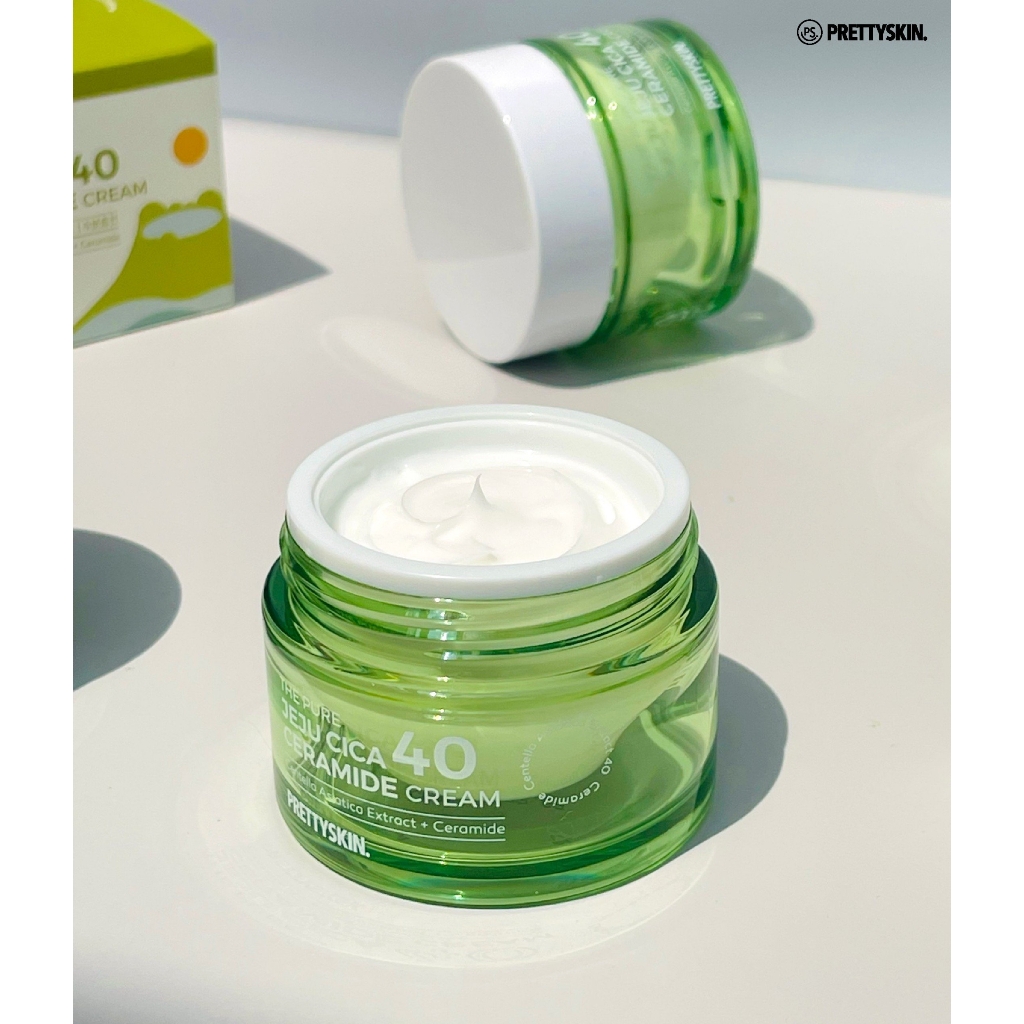 Kem Dưỡng Rau Má The Pure Jeju Cica 40 Ceramide Cream 52ml