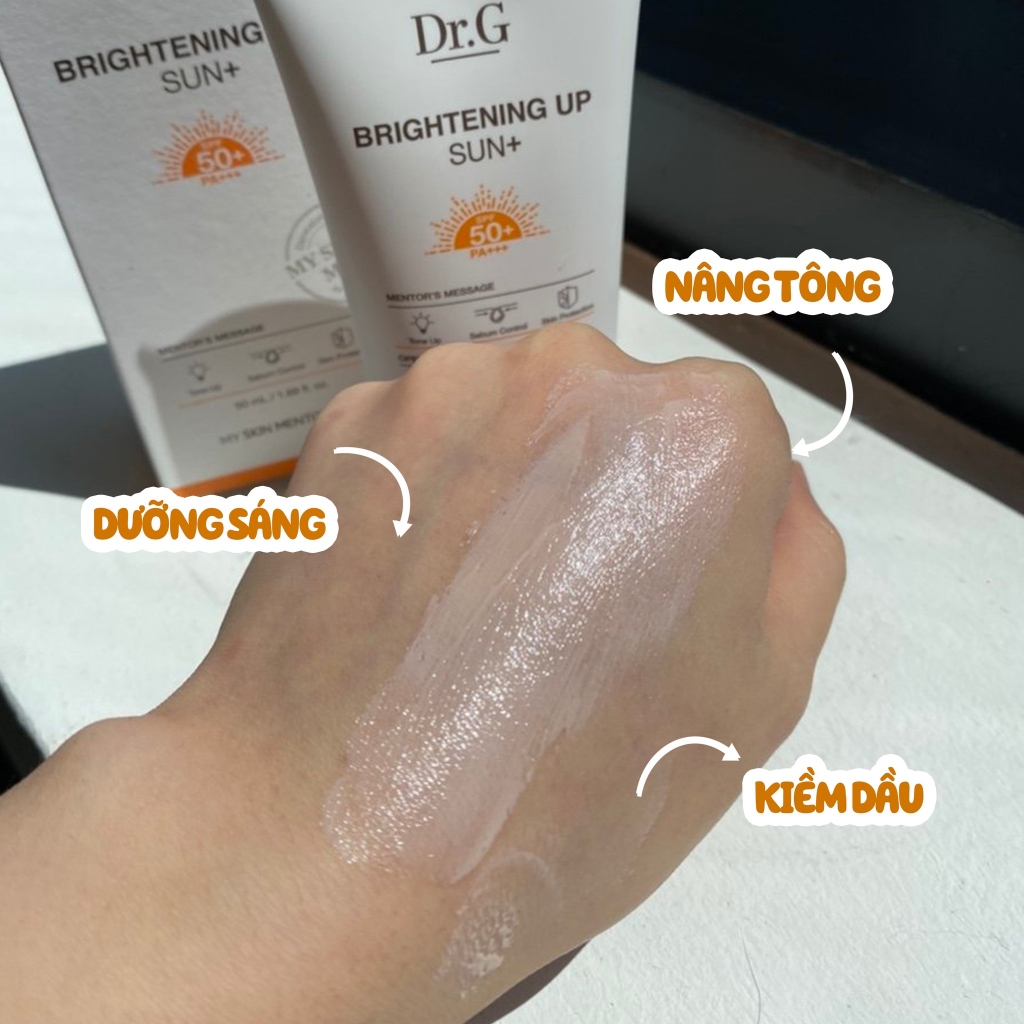 Kem chống nắng Dr.G dưỡng sáng da Brightening Up Sun+ SPF50+ PA+++ 50ml