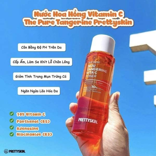 Toner Pretty Skin The Pure Jeju Tangerine Vitamin C 250ml