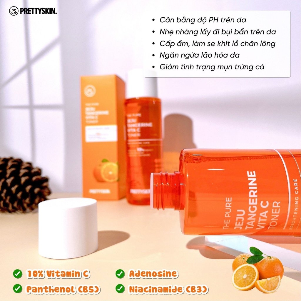 Toner Pretty Skin The Pure Jeju Tangerine Vitamin C 250ml