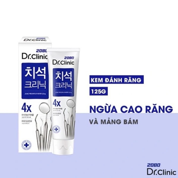 Kem Đánh Răng DR.CLINIC Giúp Làm Trắng Răng , Đánh Bay Mảng Bám , Giữ Răng Chắc Khỏe 110g
