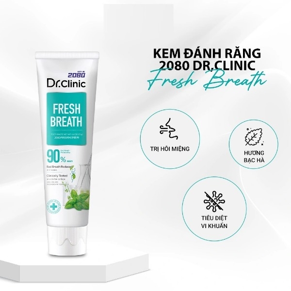 Kem Đánh Răng DR.CLINIC Giúp Làm Trắng Răng , Đánh Bay Mảng Bám , Giữ Răng Chắc Khỏe 110g