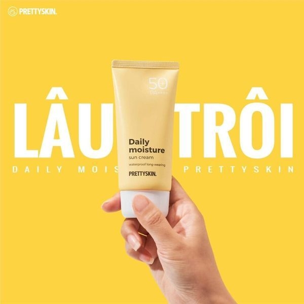 Kem chống nắng dưỡng ẩm Prettyskin Daily Moisture Sun cream SPF50+ PA++++ 70ml