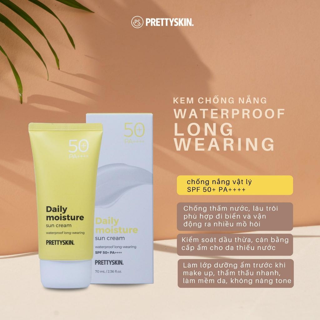 Kem chống nắng dưỡng ẩm Prettyskin Daily Moisture Sun cream SPF50+ PA++++ 70ml