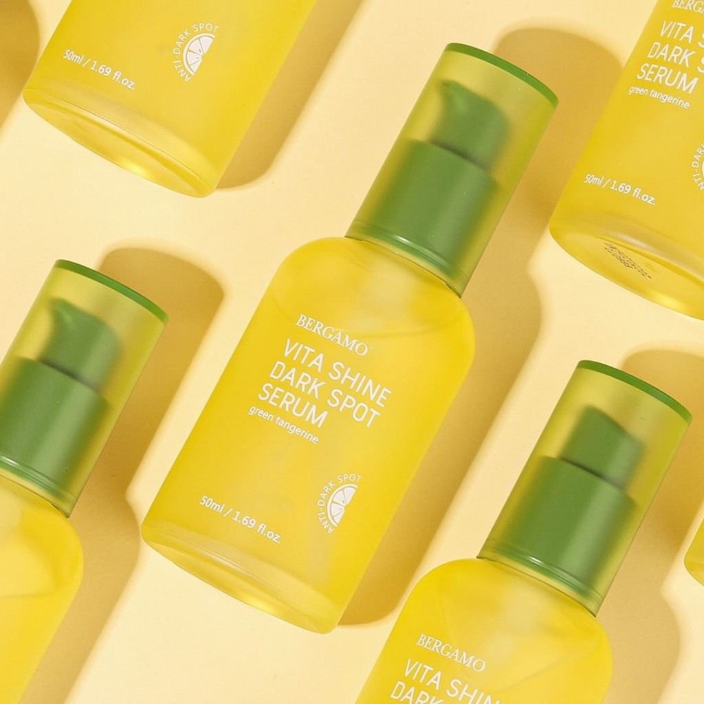 Serum Quýt Xanh Trắng Da Mờ Thâm Nám Bergamo Green Tangerine Vita Shine Dark Spot Serum 50ml - 50ml + Tặng 10ml