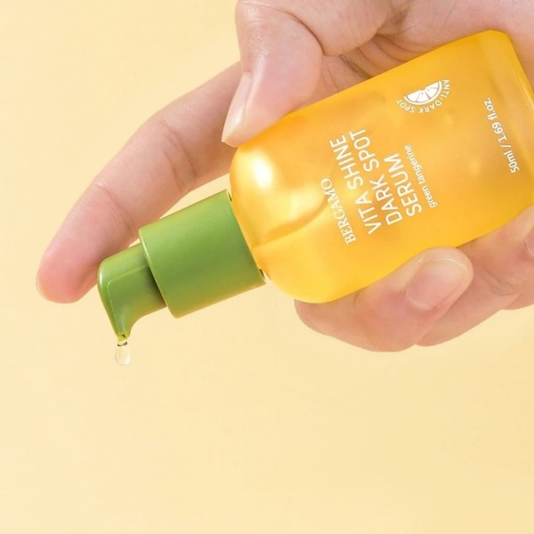 Serum Quýt Xanh Trắng Da Mờ Thâm Nám Bergamo Green Tangerine Vita Shine Dark Spot Serum 50ml - 50ml + Tặng 10ml