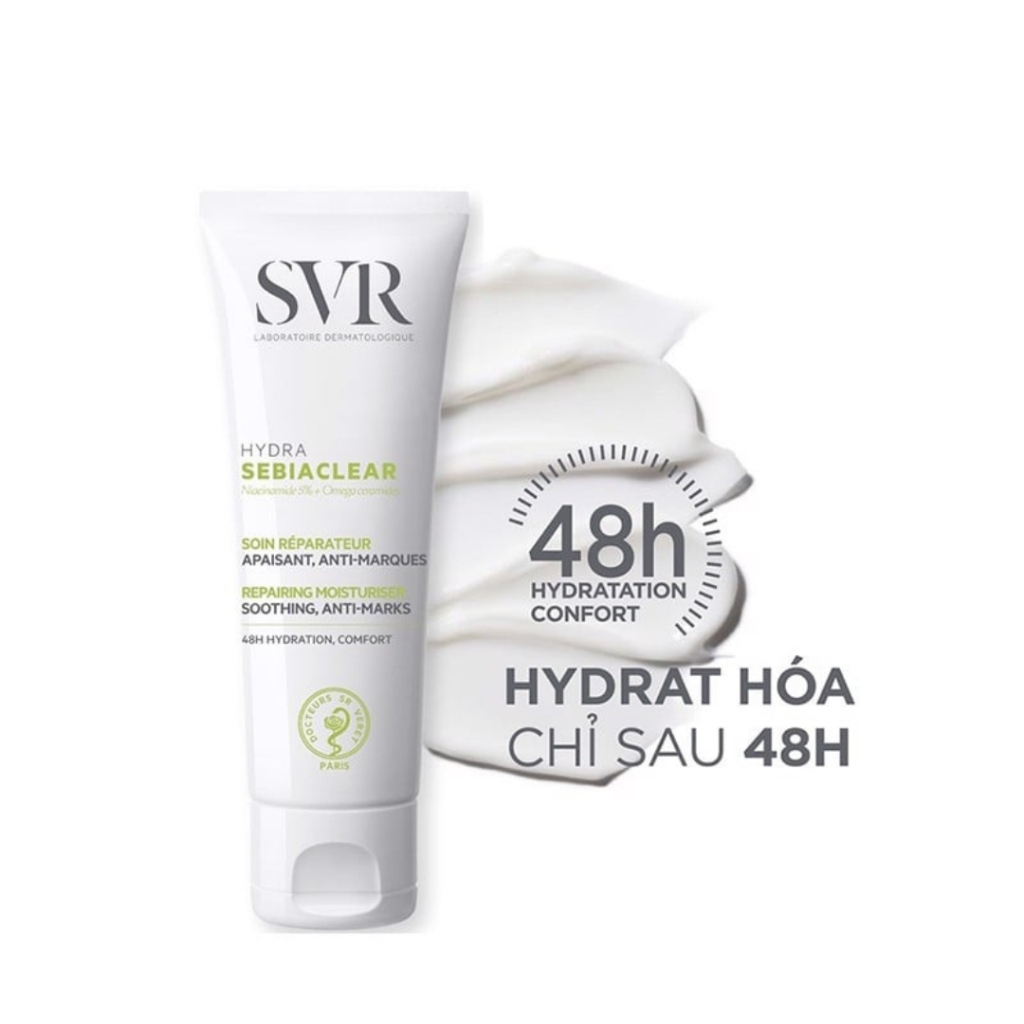 Kem Dưỡng Ẩm SVR Giảm Thâm Mụn Cho Da Dầu Sebiaclear Hydra 40ml
