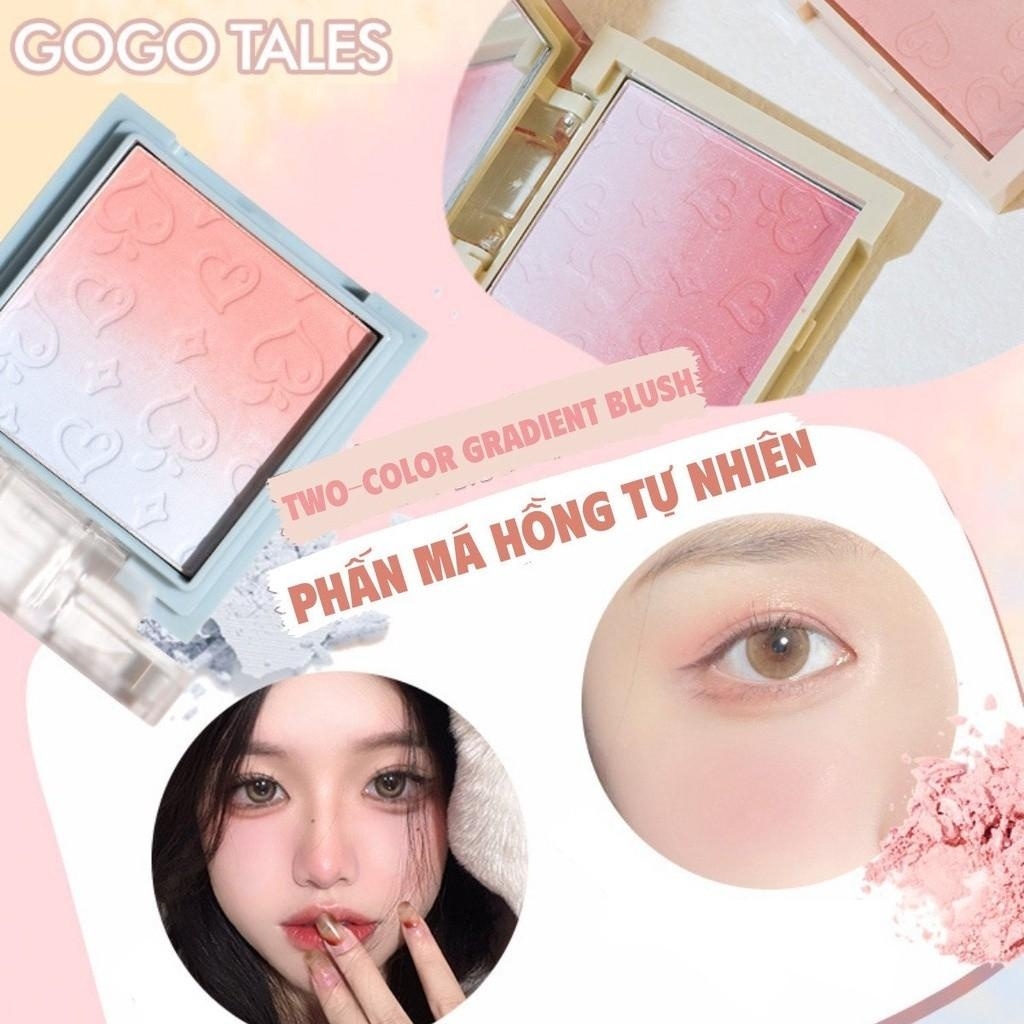 Bảng Phấn Mắt Kèm Phấn Má 2 In 1 Quả Đào Gogo Tales