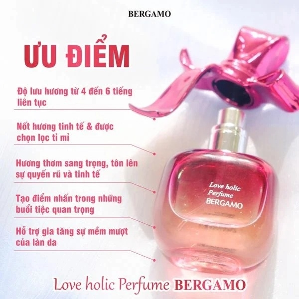 Nước Hoa Bergamo Perfume Nhiều Mùi Hương 30ml