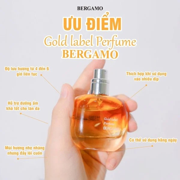 Nước Hoa Bergamo Perfume Nhiều Mùi Hương 30ml