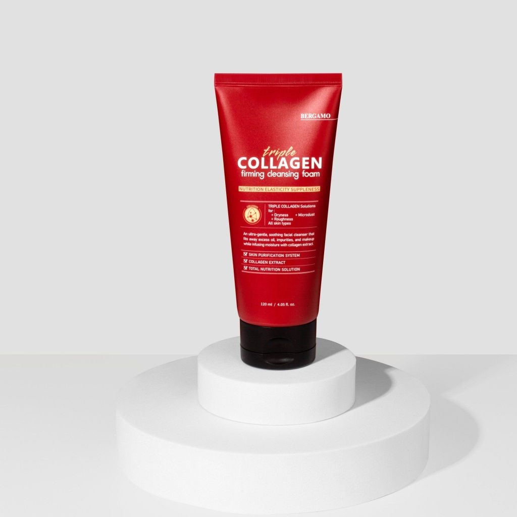 Sữa Rửa Mặt Collagen Săn Chắc Bergamo Triple Collagen Firming Cleansing Foam 120ml