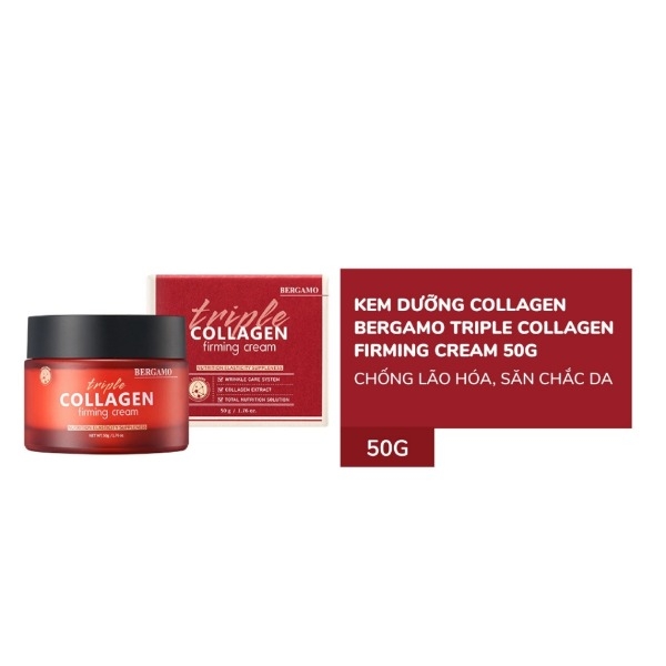 Kem Dưỡng Collagen Săn Chắc Bergamo Triple Collagen Firming Cream 50g