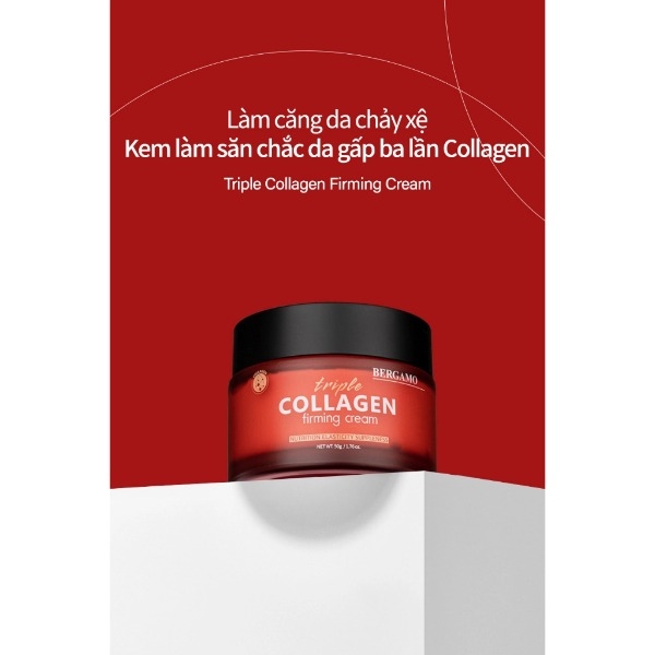 Kem Dưỡng Collagen Săn Chắc Bergamo Triple Collagen Firming Cream 50g