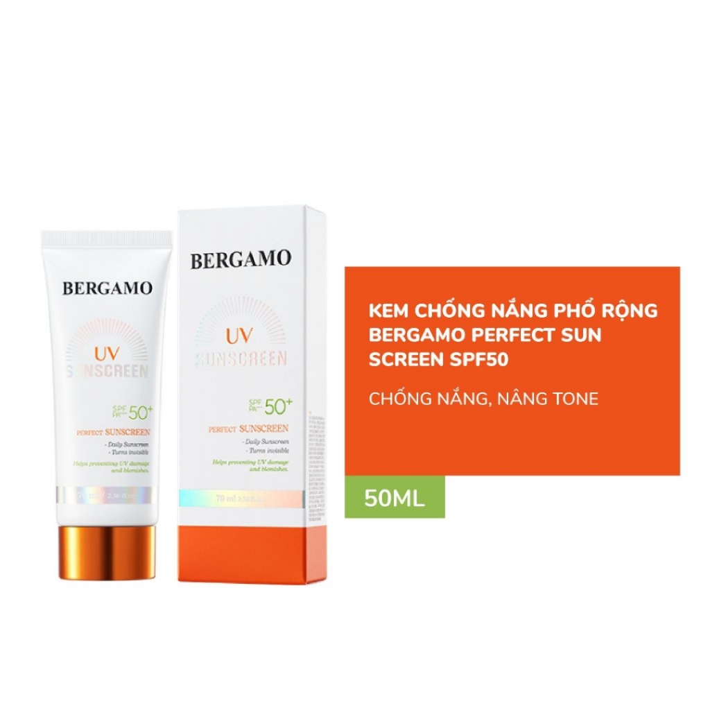 Kem Chống Nắng Phổ Rộng Bergamo Perfect Sun Screen Spf 50 70ml