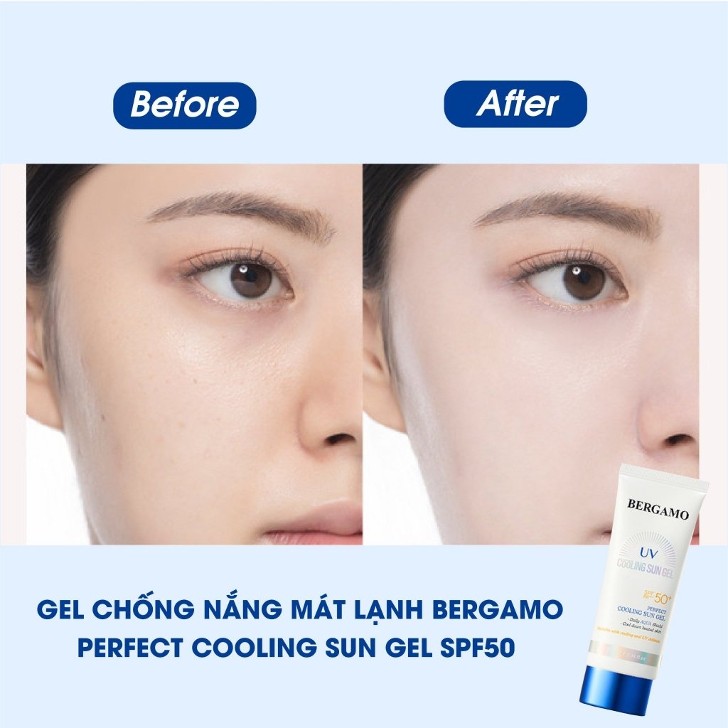 Gel Chống Nắng Mát Lạnh Bergamo Perfect Cooling Sun Gel SPF50 70ML