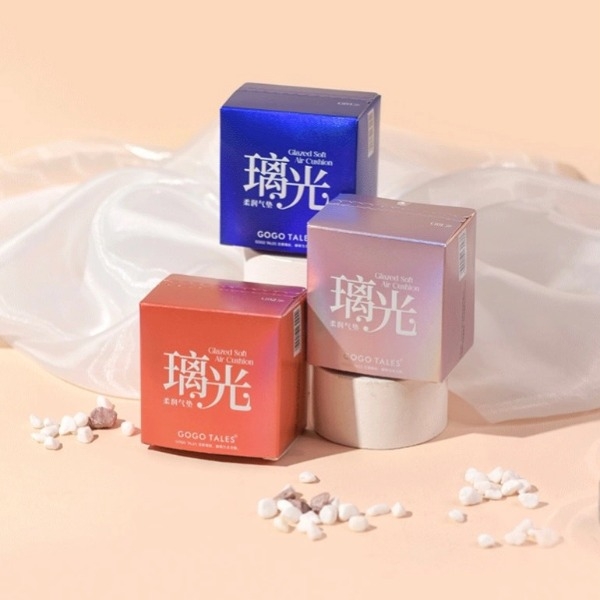 Phấn Nước Gogo Tales Glazed Soft Air Boy Girl Cushion Dưỡng Ẩm Che Khuyết Điểm Kèm Lõi Thay Thế 13gx2