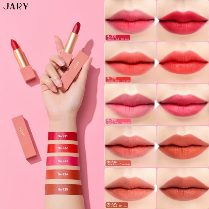 Son Thỏi Lì Jary Power Matte Lipstick 3.5g