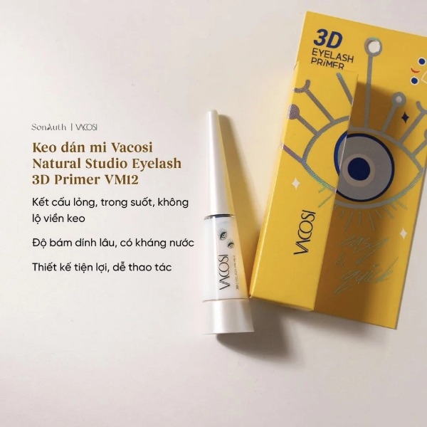 Keo Dán Mi Vacosi Bền Đẹp Bám Chắc Natural Studio Eyelash 3D ADHESIVE 8ml