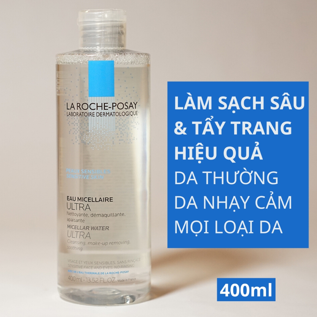 Nước Tẩy Trang La Roche-Posay Micellar Water Ultra Sensitive Skin Nước Tẩy Trang Dành Cho Da Nhạy Cảm 50ml/400ml