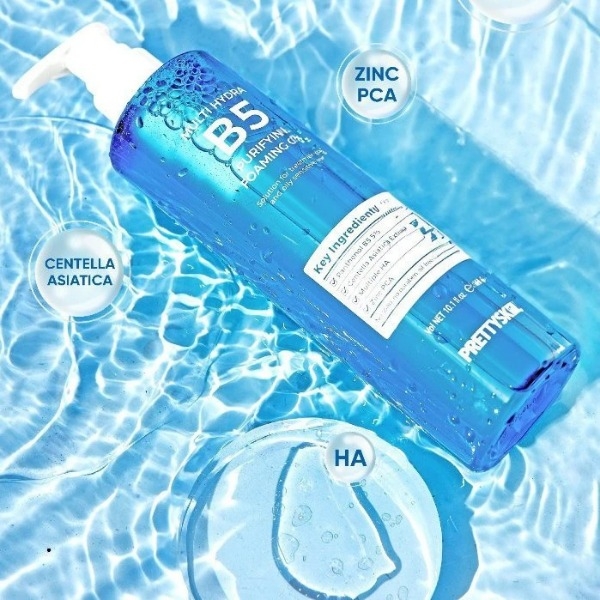 Sữa Rửa Mặt Pretty Skin Multi Hydra B5 Purifying Foaming Gel Dạng Gel Mọi Loại Da 300ml