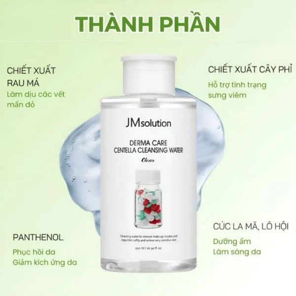 Nước Tẩy Trang JMsolution Làm Sạch Sâu Dịu Nhẹ Cấp Ẩm 500ml/850ml