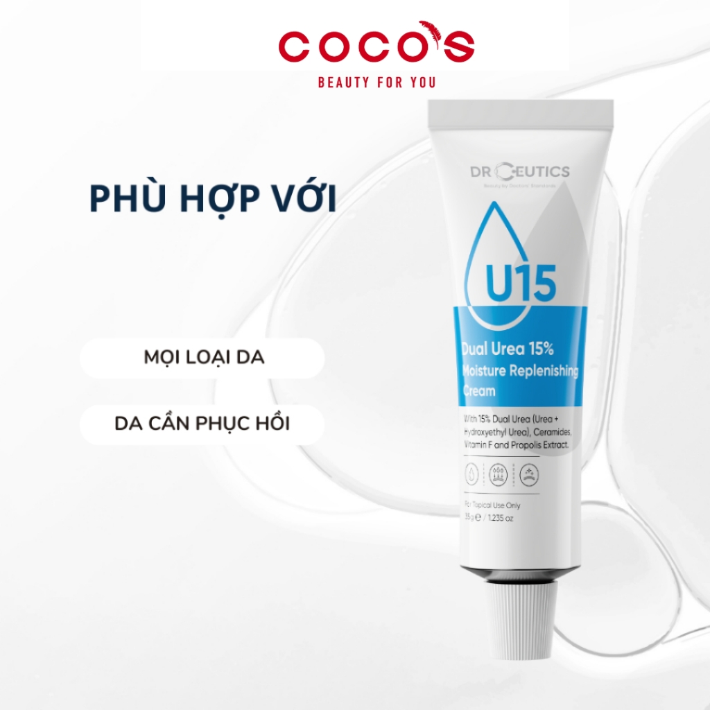 Kem Dưỡng Ẩm DrCeutics Dual Urea 15% Moisture Replenishing Cream Kem Dưỡng Cải Thiện Các Vấn Đề Về Da 35g