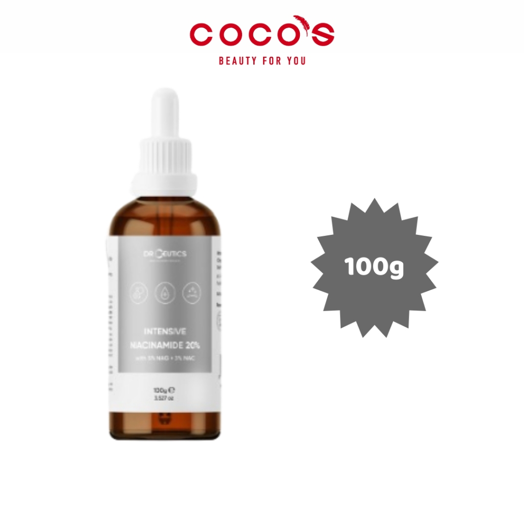 Tinh chất DrCeutics Intensive Niacinamide 20% 5% NAG 3% NAC Serum Mờ Thâm Sáng Da 30g/100g