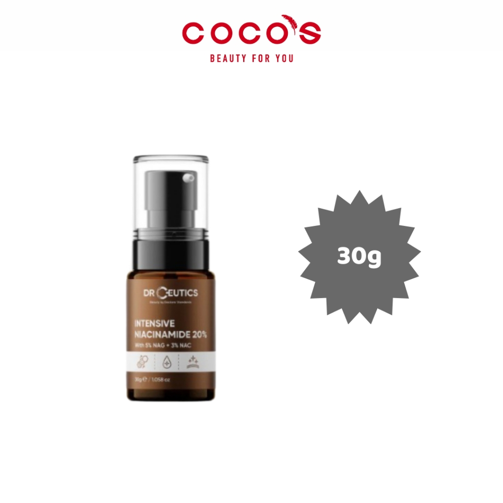 Tinh chất DrCeutics Intensive Niacinamide 20% 5% NAG 3% NAC Serum Mờ Thâm Sáng Da 30g/100g