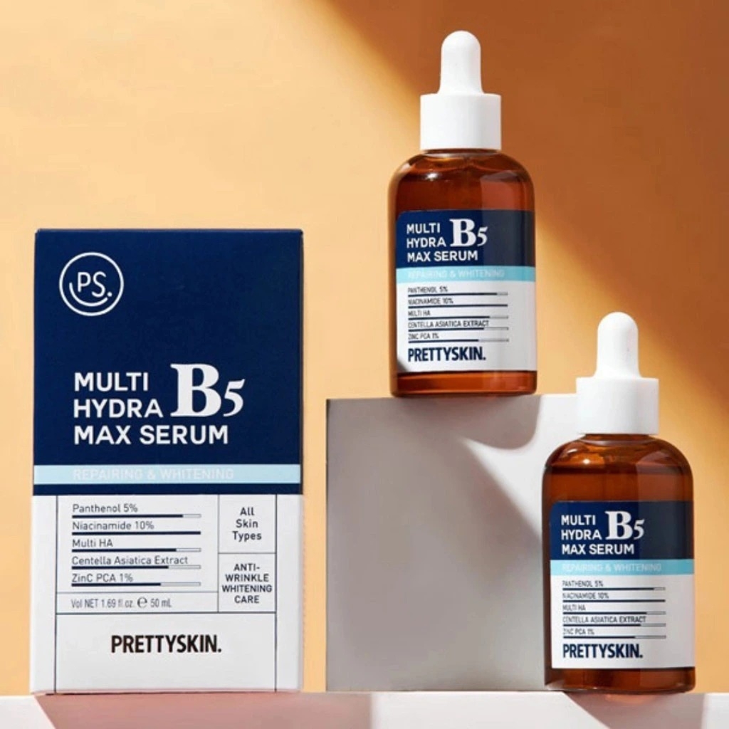 Serum Pretty Skin Multi Hydra B5 Max Cấp Ẩm, Phục Hồi Cho Da Dầu 50 ml