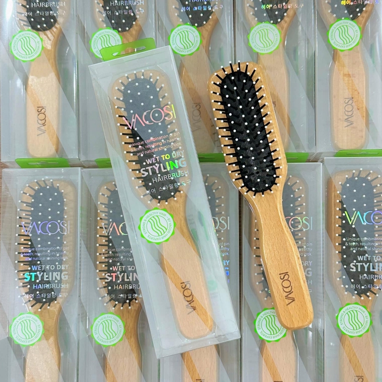 Lược Gỗ Vacosi Styling Hairbrush C03